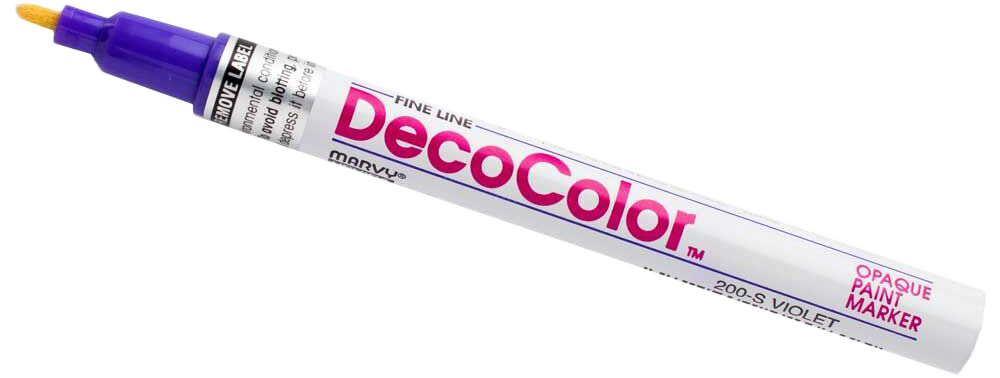 Violet Fine Line Opaque Paint Markers