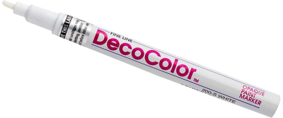 White Fine Line Opaque Paint Markers