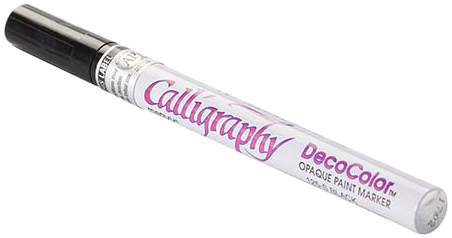 Black Calligraphy Opaque Paint Marker