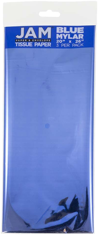 Blue Mylar Tissue Paper (20 x 26) - 3 Sheets