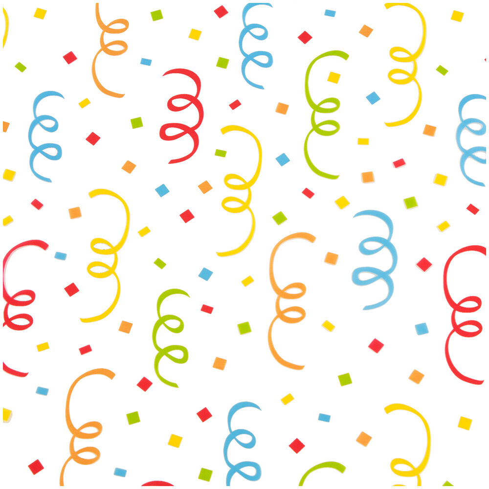 Confetti Burst Cellophane Wrapping Paper (20 Sq Ft)