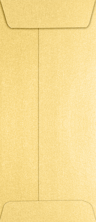 Gold Metallic 32lb #10 Policy Envelopes (4 1/8 x 9 1/2) with Peel & Seal
