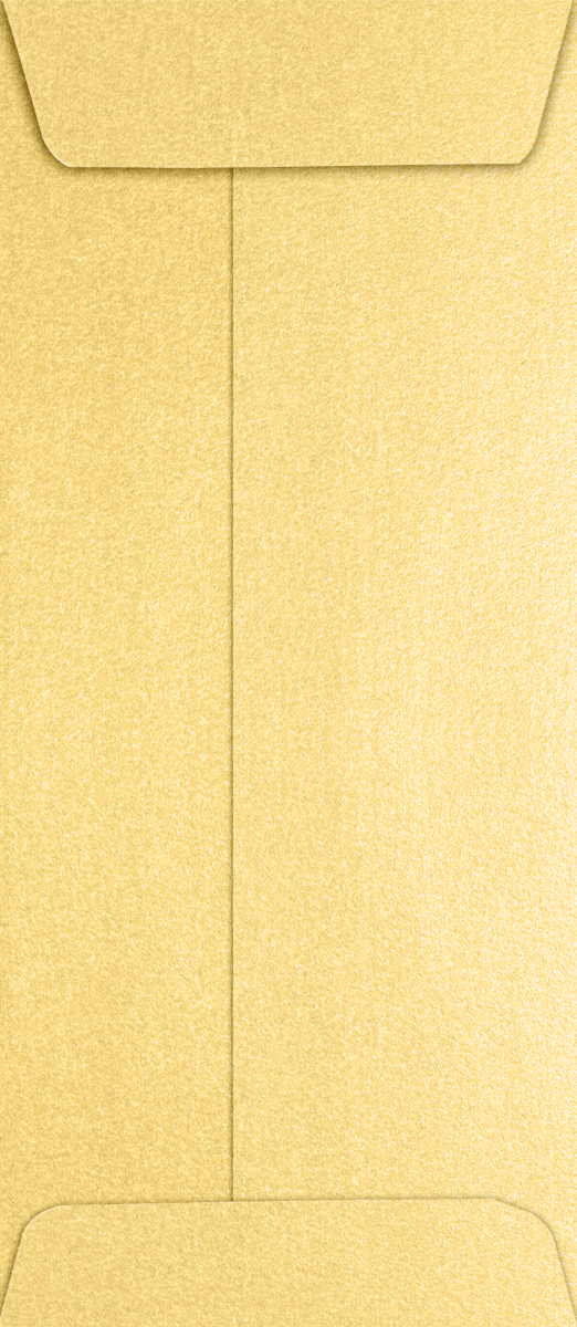 Gold Metallic 32lb #10 Policy Envelopes (4 1/8 x 9 1/2) with Peel & Seal