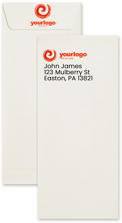 Natural Recycled 32lb #10 Policy Envelopes (4 1/8 x 9 1/2) with Peel & Seal