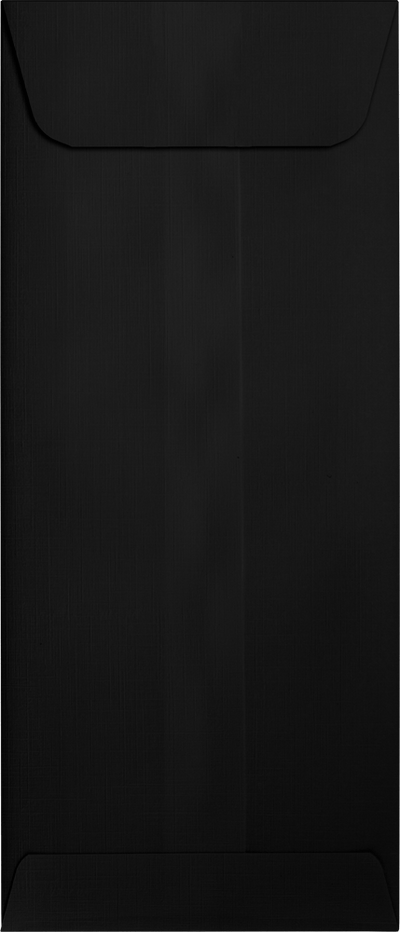 Black Linen 32lb #10 Policy Envelopes (4 1/8 x 9 1/2) with Peel & Seal