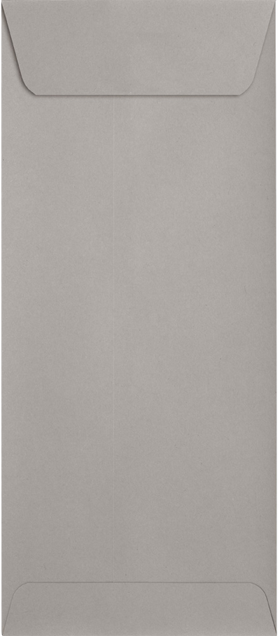Pastel Gray 24lb #10 Policy Envelopes (4 1/8 x 9 1/2) with Peel & Seal