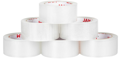 Crystal Clear 660 Yards Industrial Strength Packing Tape - 6 Pack
