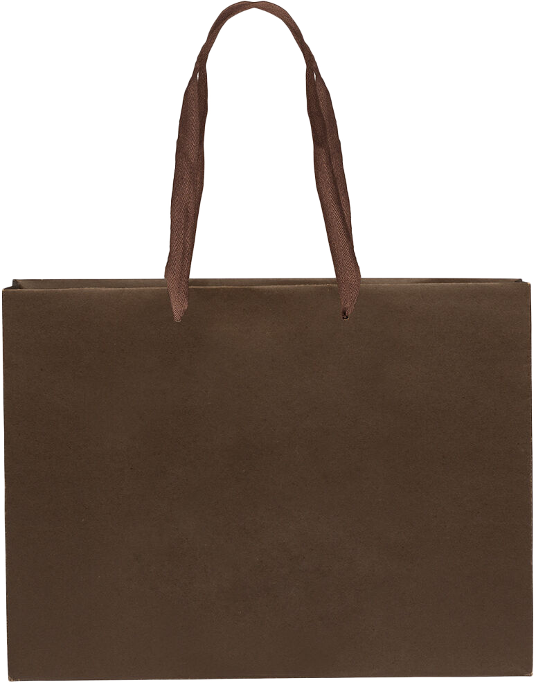 Chocolate Brown Kraft Recycled X-Large Matte Heavy Duty Gift Bags (16 x 12 x 6)