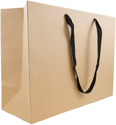 Brown Kraft Recycled X-Large Matte Heavy Duty Gift Bags (16 x 12 x 6)