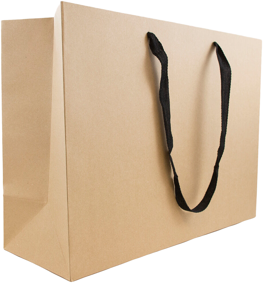 Brown Kraft Recycled X-Large Matte Heavy Duty Gift Bags (16 x 12 x 6)