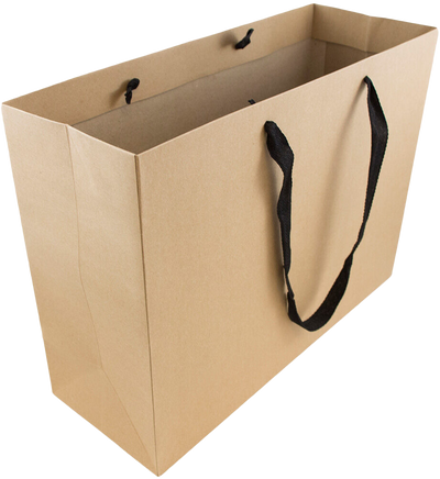 Brown Kraft Recycled X-Large Matte Heavy Duty Gift Bags (16 x 12 x 6)