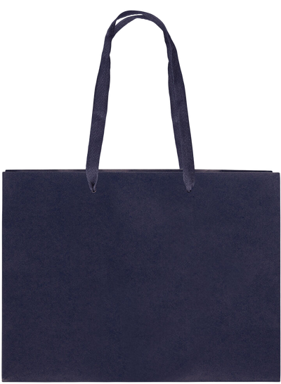Navy Blue Kraft Recycled X-Large Matte Heavy Duty Gift Bags (16 x 12 x 6)