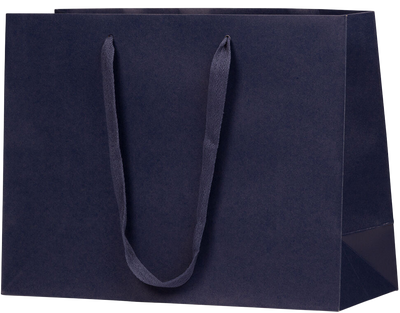 Navy Blue Kraft Recycled X-Large Matte Heavy Duty Gift Bags (16 x 12 x 6)