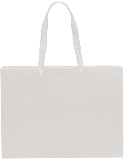 White Kraft Recycled X-Large Matte Heavy Duty Gift Bags (16 x 12 x 6)