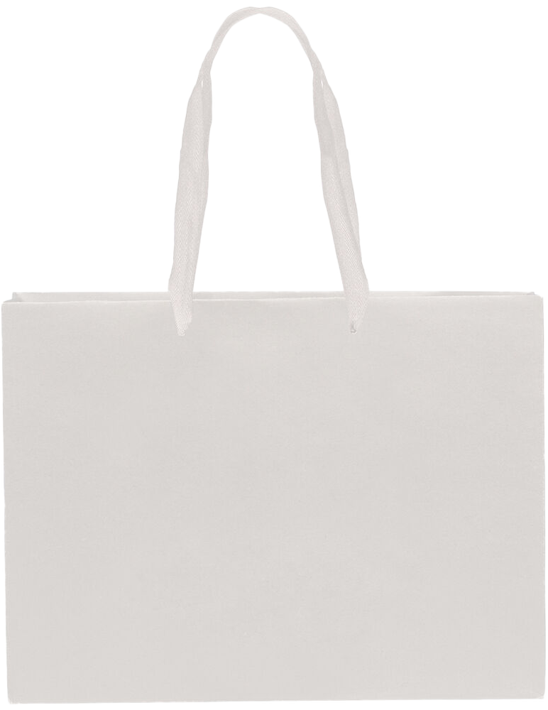 White Kraft Recycled X-Large Matte Heavy Duty Gift Bags (16 x 12 x 6)