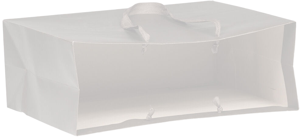 White Kraft Recycled X-Large Matte Heavy Duty Gift Bags (16 x 12 x 6)
