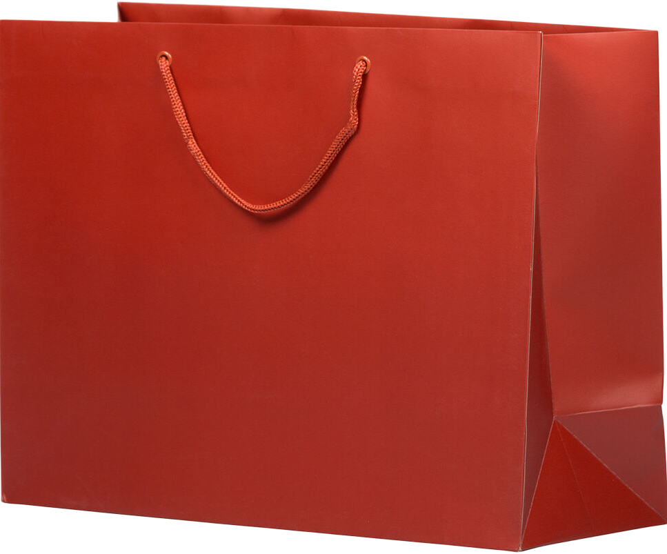 Dark Red X-Large Matte Gift Bags (16 x 12 x 6)