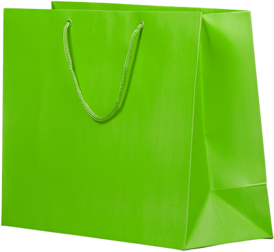 Lime Green X-Large Matte Gift Bags (16 x 12 x 6)