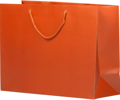Orange X-Large Matte Gift Bags (16 x 12 x 6)