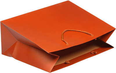 Orange X-Large Matte Gift Bags (16 x 12 x 6)