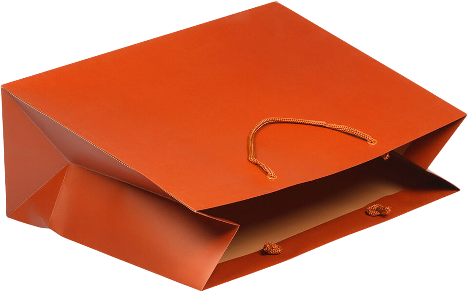 Orange X-Large Matte Gift Bags (16 x 12 x 6)