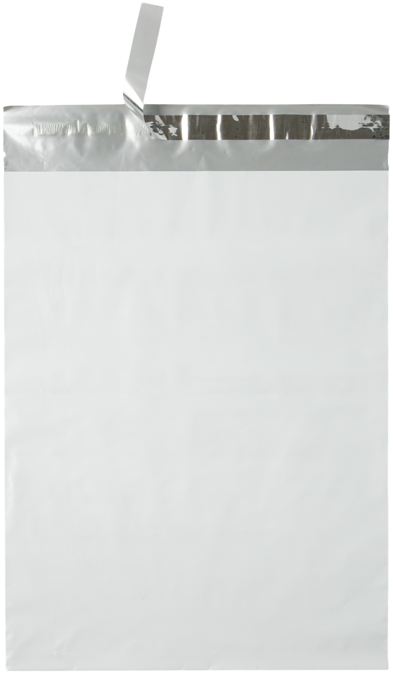 White 14lb 12 x 15 1/2 Poly Mailer with Peel & Seal
