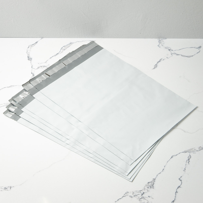 White 14lb 12 x 15 1/2 Poly Mailer with Peel & Seal