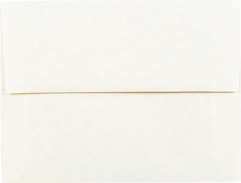 White Parchment 24lb A2 Invitation Envelopes (4 3/8 x 5 3/4)