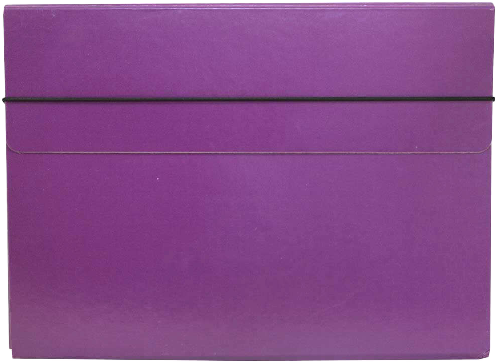 Purple 9 1/4 x 12 1/2 x 1/2 Thin Elastic Portfolios