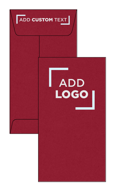 Garnet Dark Red 32lb #7 Coin Envelopes (3 1/2 x 6 1/2) with Peel & Seal