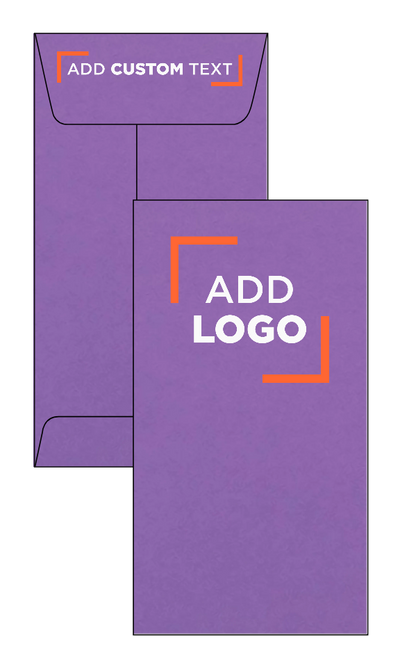 Wisteria Purple 32lb #7 Coin Envelopes (3 1/2 x 6 1/2) with Peel & Seal