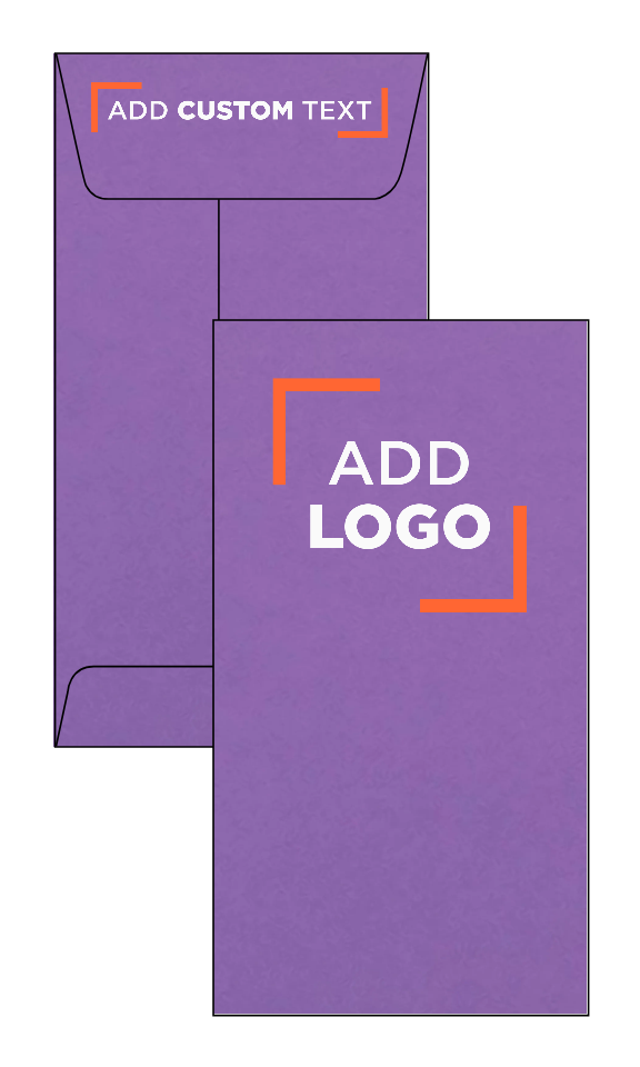 Wisteria Purple 32lb #7 Coin Envelopes (3 1/2 x 6 1/2) with Peel & Seal