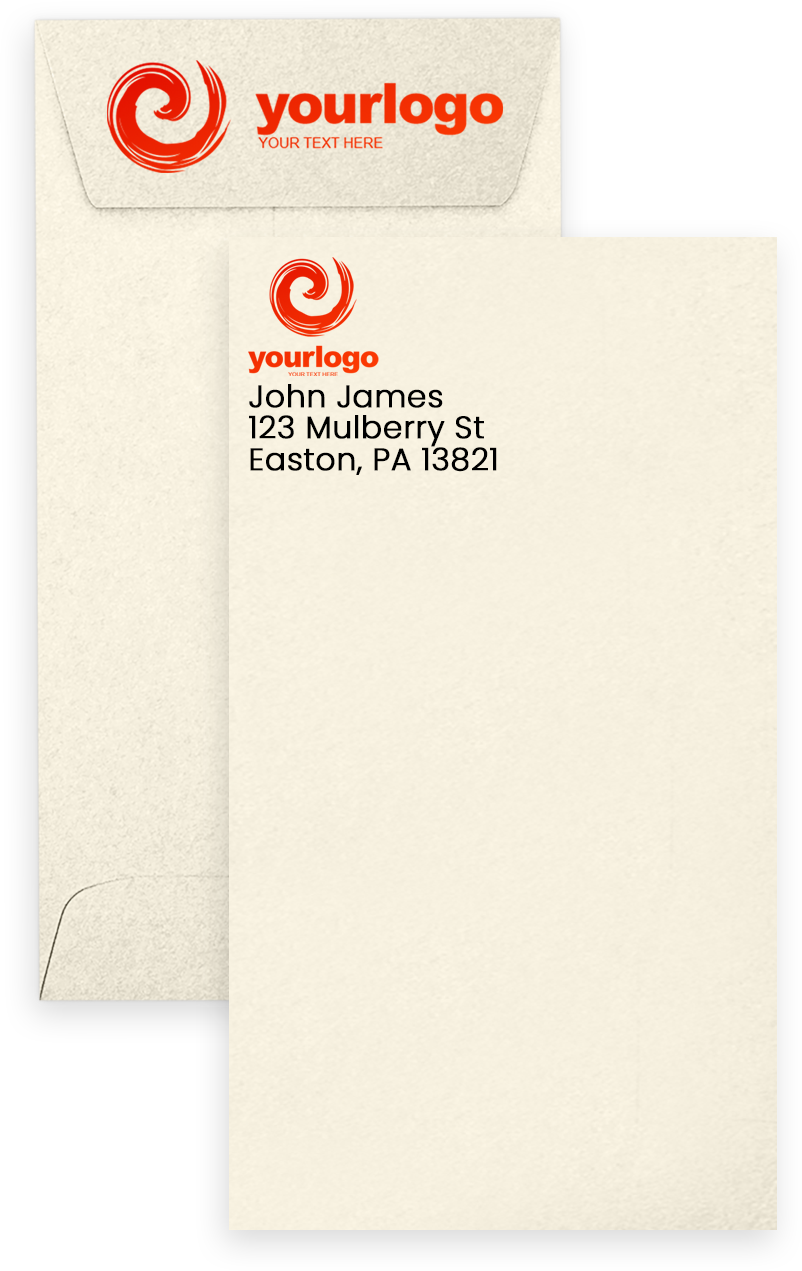 Champagne Ivory Metallic 32lb #7 Coin Envelopes (3 1/2 x 6 1/2) with Peel & Seal