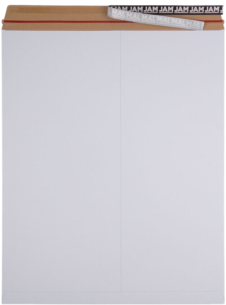 White 130lb 17 x 21 Photo Mailer Envelopes with Peel & Seal