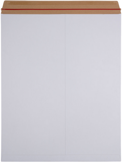 White 130lb 17 x 21 Photo Mailer Envelopes with Peel & Seal