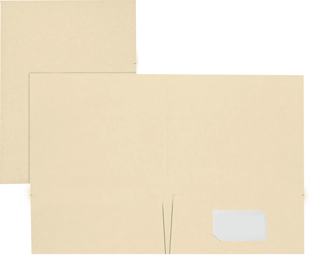 Natural Linen 9 x 12 Folders