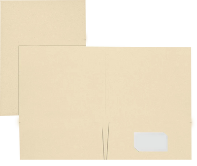 Natural Linen 9 x 12 Folders
