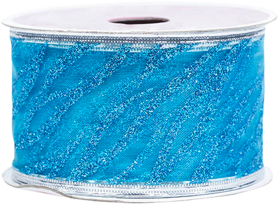 Blue Wave Glitter 3 Yards Ribbon