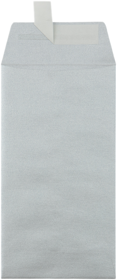 Silver Metallic 32lb #7 Coin Envelopes (3 1/2 x 6 1/2) with Peel & Seal