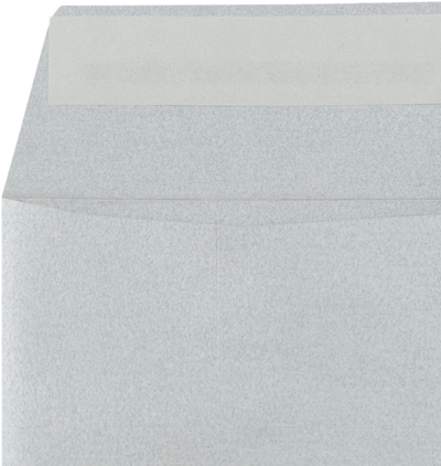 Silver Metallic 32lb #7 Coin Envelopes (3 1/2 x 6 1/2) with Peel & Seal