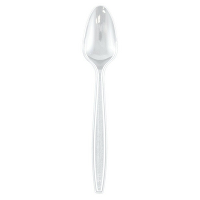Clear Plastic Spoons - 50 Pack