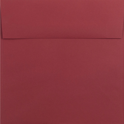 Garnet Dark Red 32lb 8 1/2 x 8 1/2 Square Envelopes