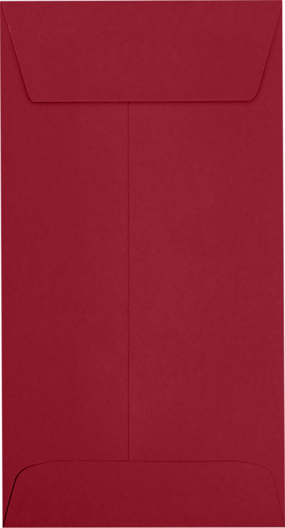 Garnet Dark Red 32lb #7 Coin Envelopes (3 1/2 x 6 1/2) with Peel & Seal