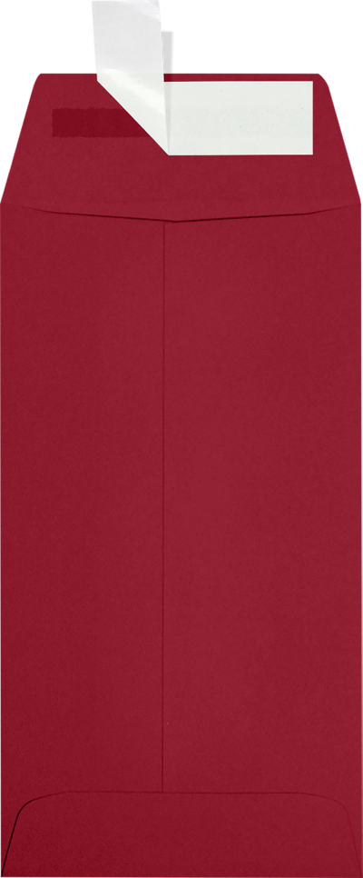 Garnet Dark Red 32lb #7 Coin Envelopes (3 1/2 x 6 1/2) with Peel & Seal