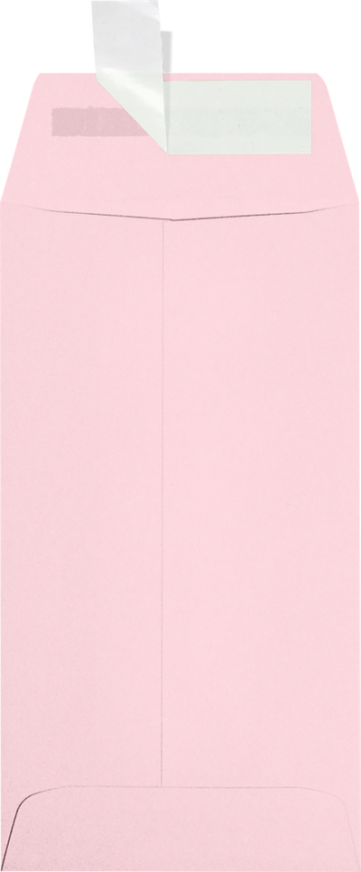 Baby Candy Pink 32lb #7 Coin Envelopes (3 1/2 x 6 1/2) with Peel & Seal