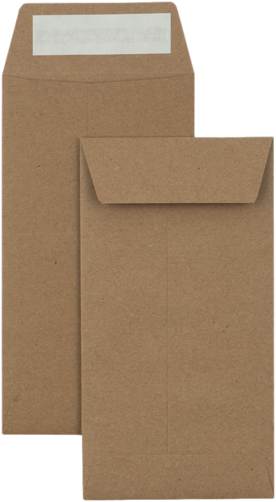 Grocery Bag 28lb #7 Coin Envelopes (3 1/2 x 6 1/2) with Peel & Seal