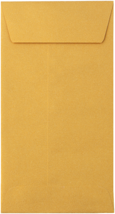 Gold Metallic 32lb #7 Coin Envelopes (3 1/2 x 6 1/2) with Peel & Seal