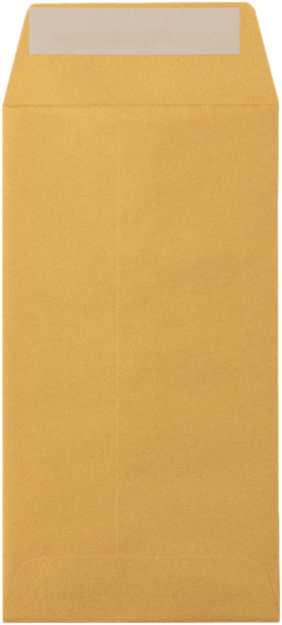 Gold Metallic 32lb #7 Coin Envelopes (3 1/2 x 6 1/2) with Peel & Seal