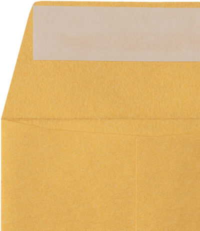 Gold Metallic 32lb #7 Coin Envelopes (3 1/2 x 6 1/2) with Peel & Seal