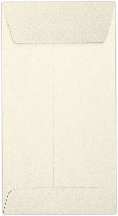 Champagne Ivory Metallic 32lb #7 Coin Envelopes (3 1/2 x 6 1/2) with Peel & Seal